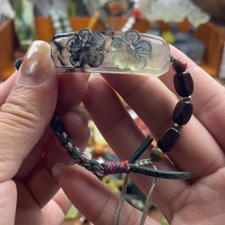 蛇纹石玉未镶嵌手链