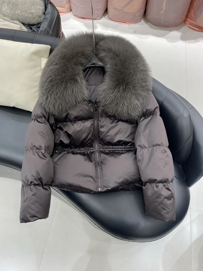 【BLB•板老板】冬季新款羽绒服女韩版真狐狸毛短款羽绒服 Ysw9921