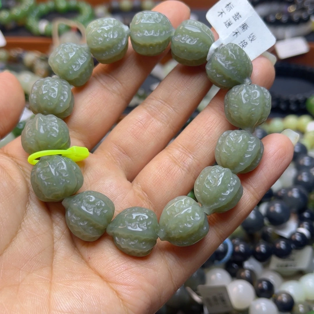 和田玉未镶嵌手链