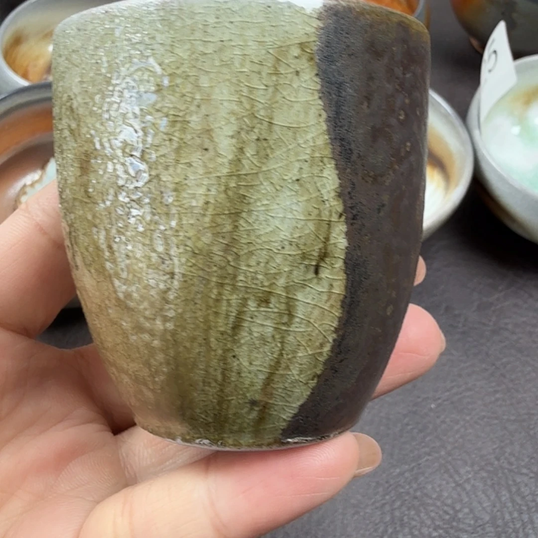 手工手作柴烧主人杯