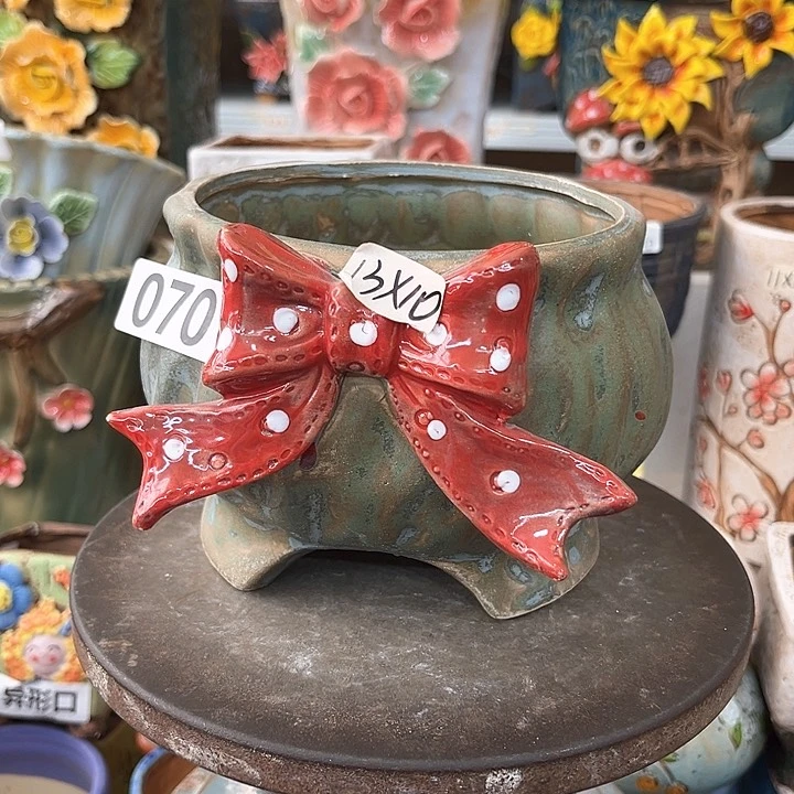 紫砂花盆粗陶材质多肉花盆