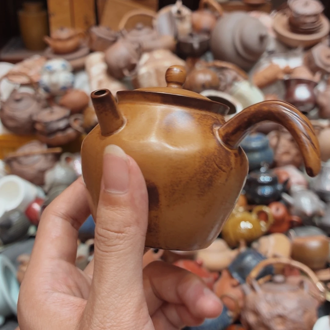柴烧老岩泥高温茶器皿