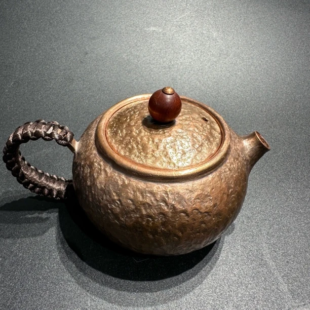 纯紫铜手工制作加厚款一张铜皮打制一体壶