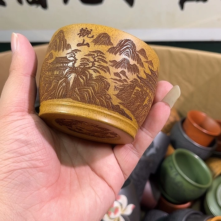 茶杯紫砂全手工紫砂主人杯