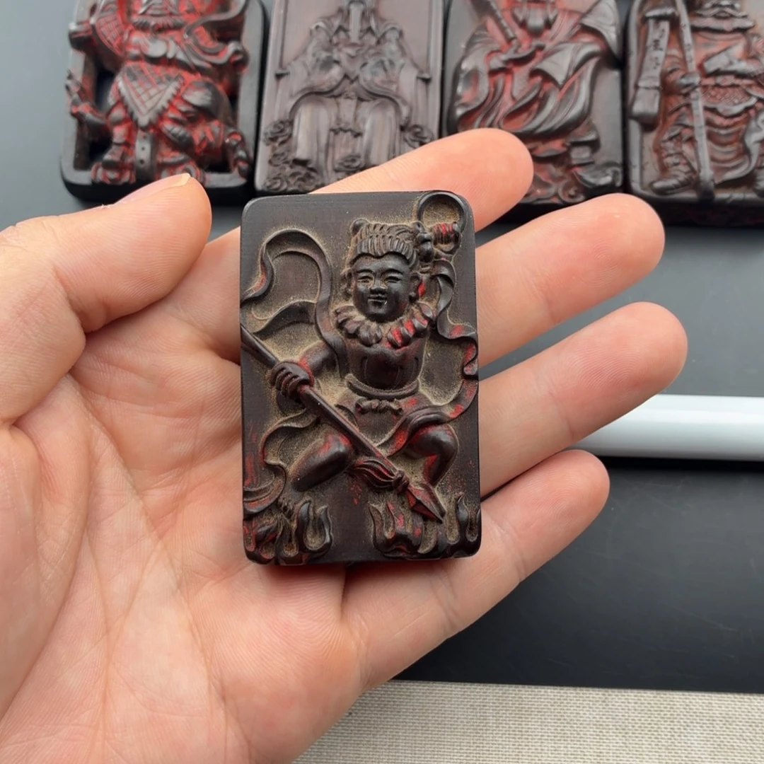 枣木雷击枣木吊坠哪吒