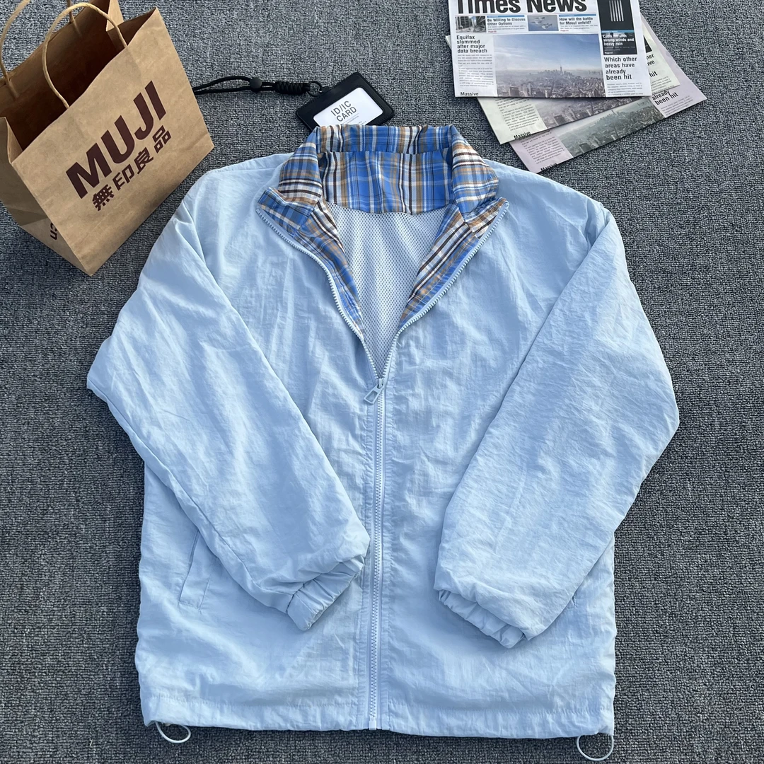 休闲运动秋季现现发UF0冰川蓝情侣衣男夏季户外旅行凉感外套潮