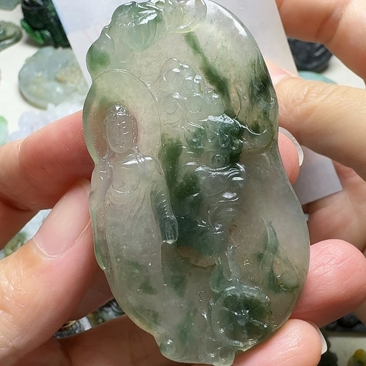 未镶嵌定制翡翠毛货