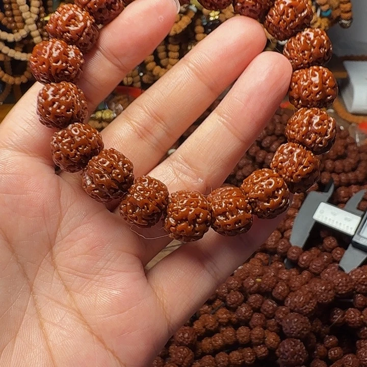 雕***光吊坠金刚菩提14mm单圈