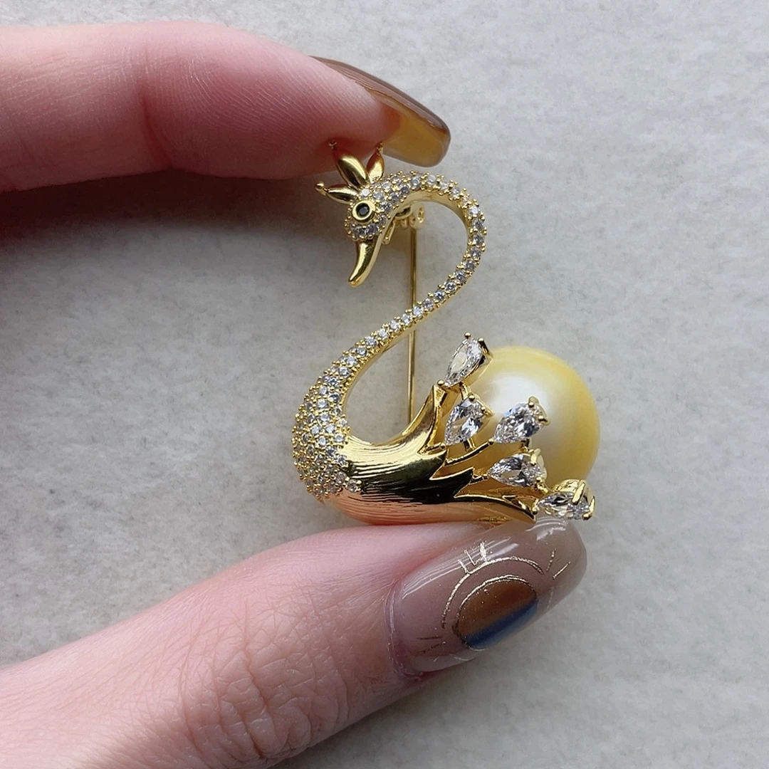 海水珍珠未镶嵌胸针33