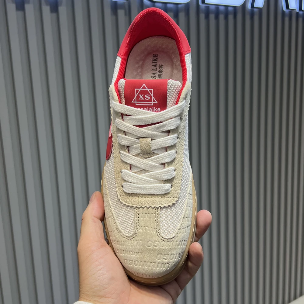 翻毛皮拼布印花板鞋时尚运动百搭软底软面舒适男士潮流休闲鞋春秋