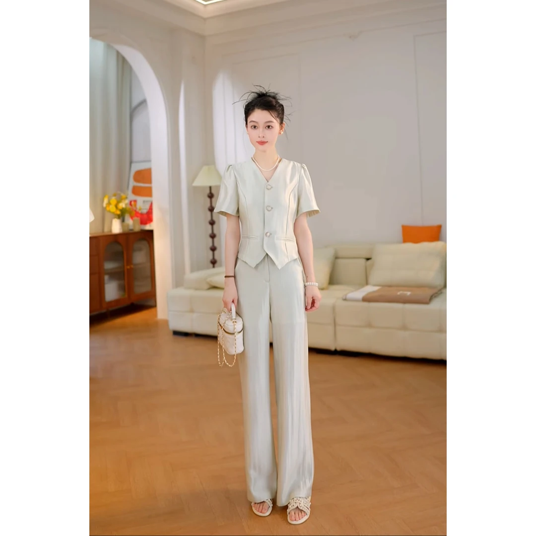 新款套装女2025初夏高定轻奢气质显瘦套装女BN2566