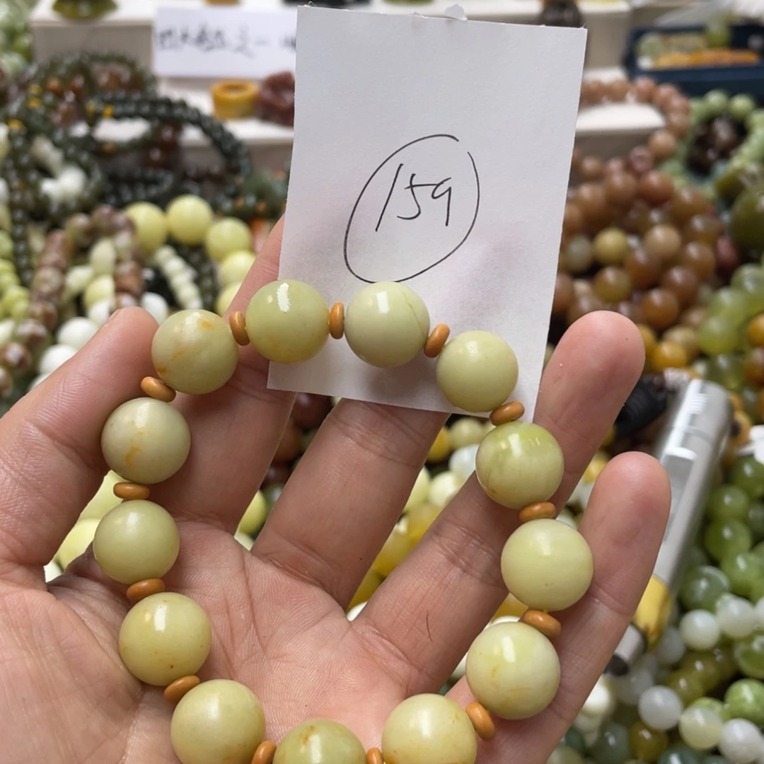 蛇纹石玉手链未镶嵌