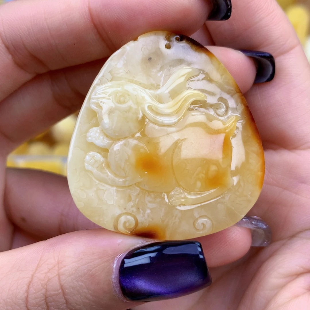 琥珀未镶嵌裸石42×40