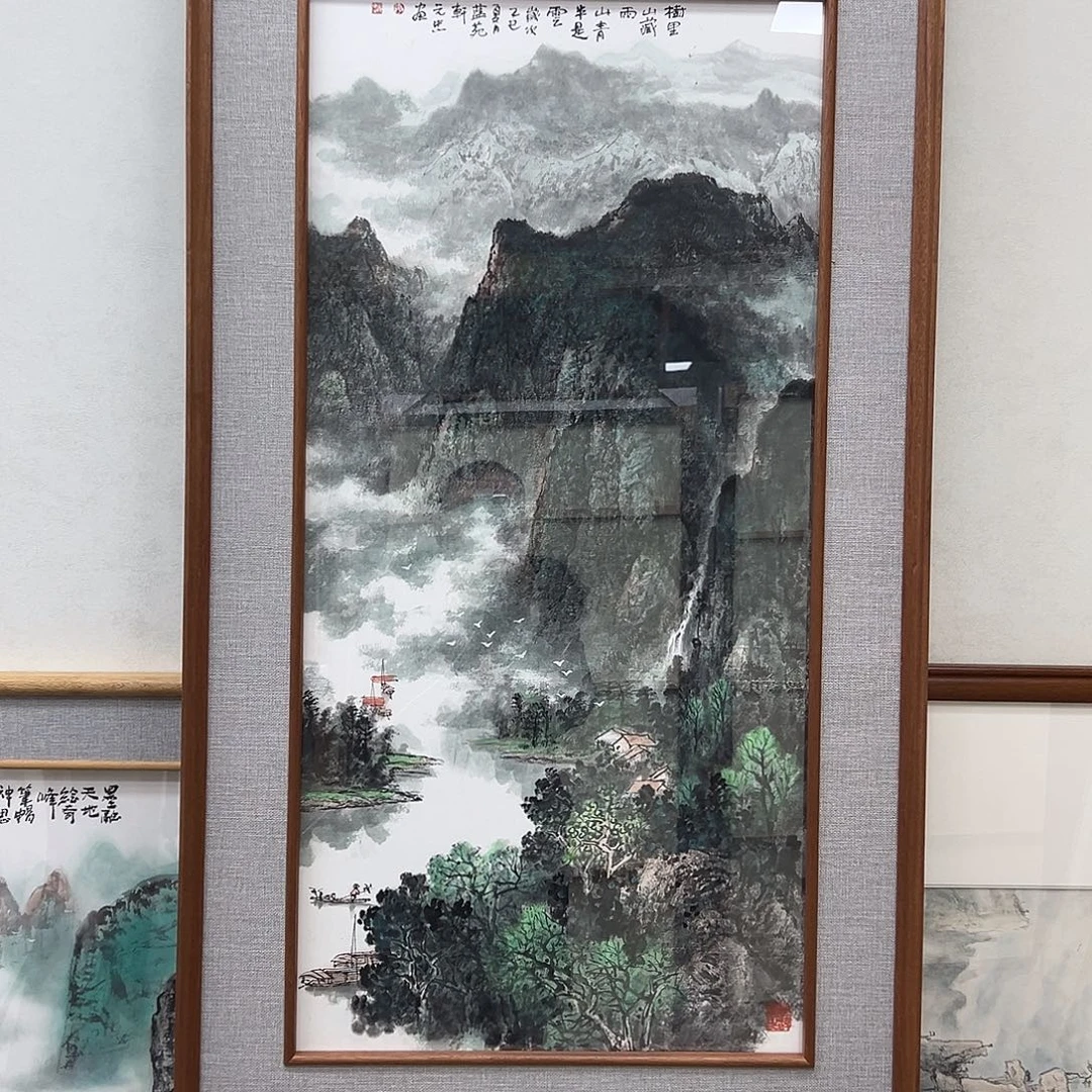 国画吕元忠三尺100*50精品佳作带框