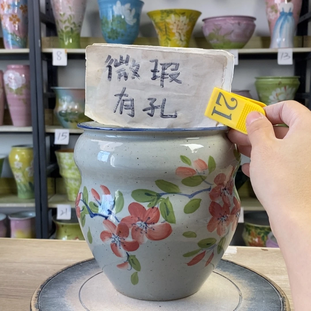 景德镇手工手绘陶瓷花盆