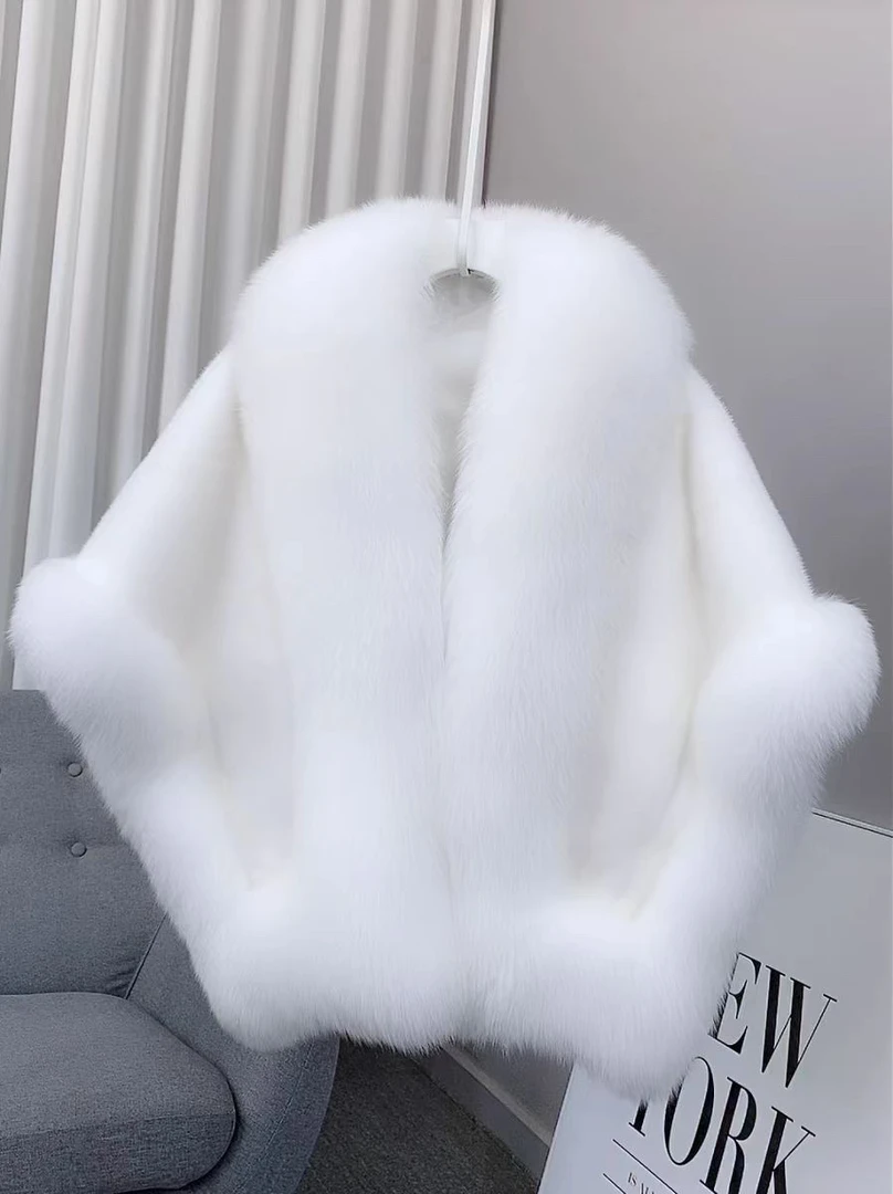 单品2024时尚新款水貂披肩