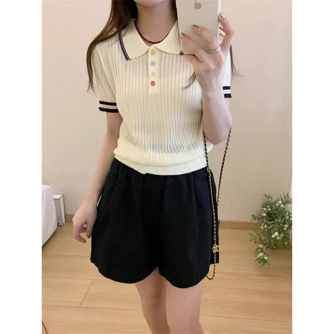 【苹果现货清清】夏季新款设计感显瘦百搭上衣QXD51185