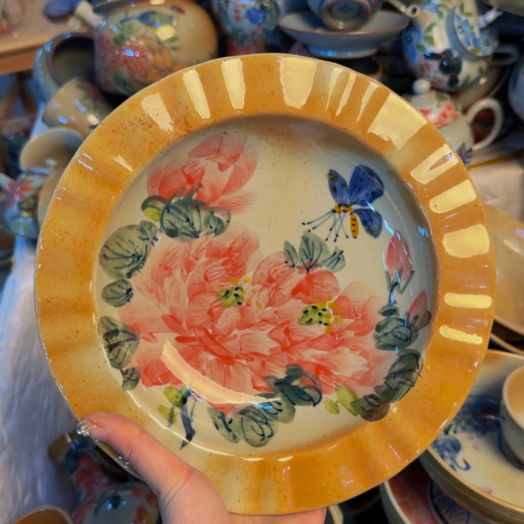 瓷片景德镇陶瓷手工手绘