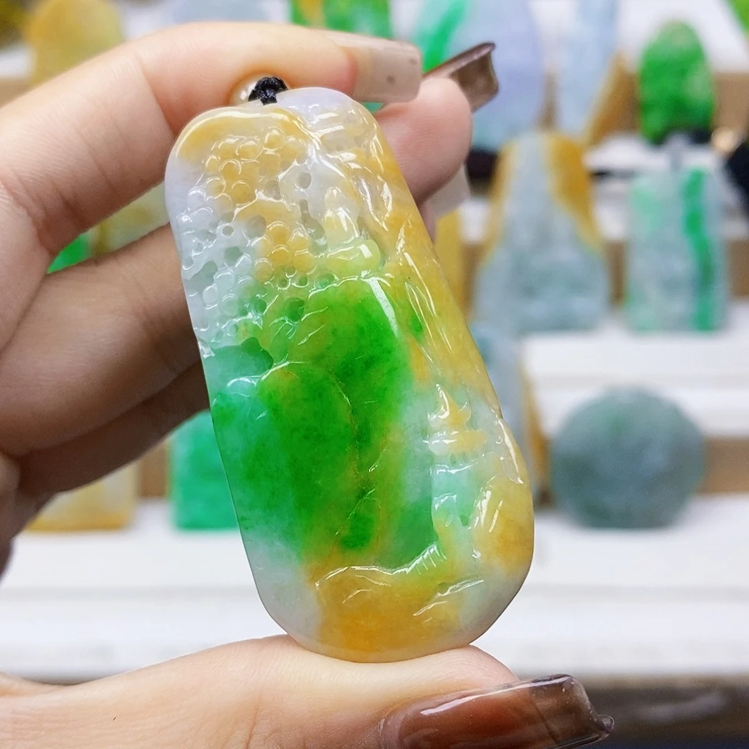 定制翡翠未镶嵌天然翡翠A货