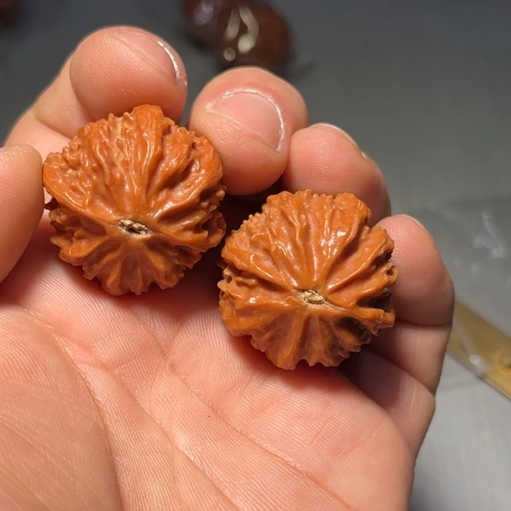 文玩核桃把件红皮蚂蚁纹567