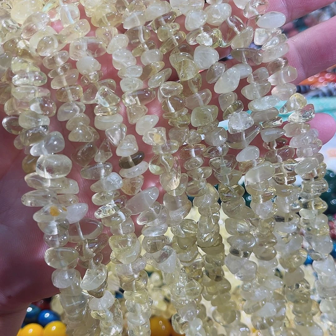 玛瑙/玉髓未镶嵌珠宝半成品柠檬水晶高透865cm