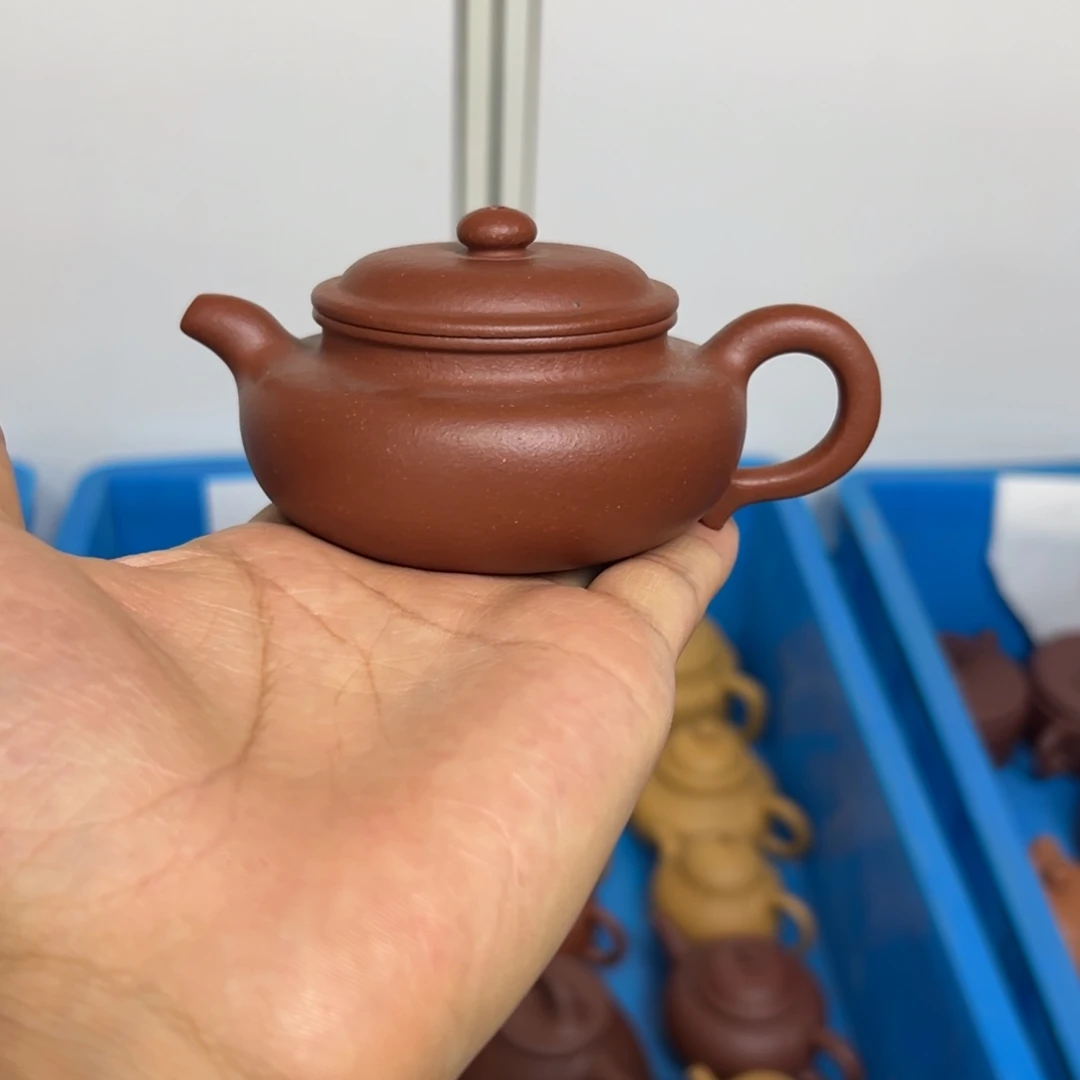 清***爷茶壶紫砂仿古微瑕120cccc
