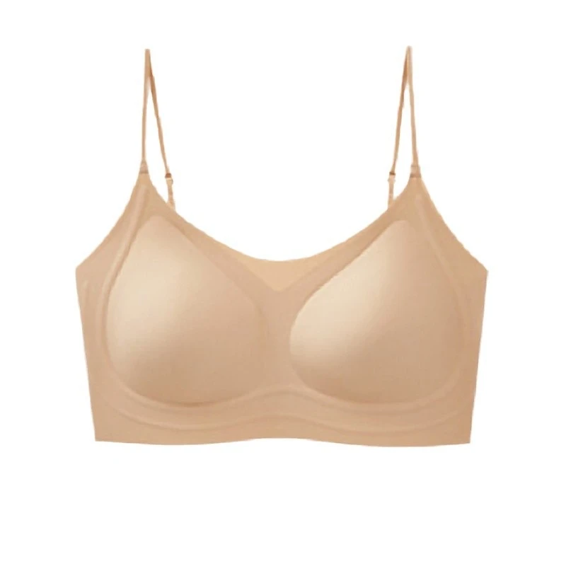 LI 婉君【粉底液内衣】橡皮擦内搭无钢圈果冻胶文胸上衣LWJ25A1T217