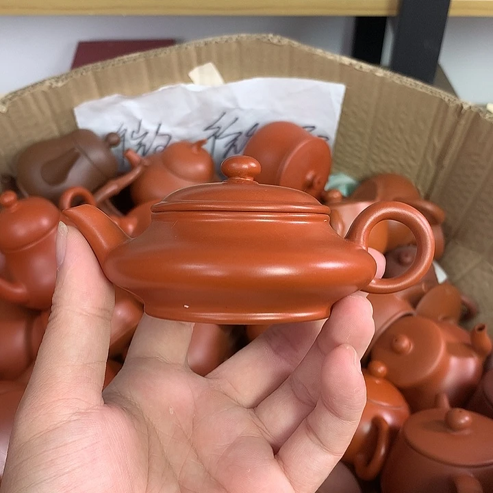 紫砂茶壶原矿朱泥茶壶茶具家用120