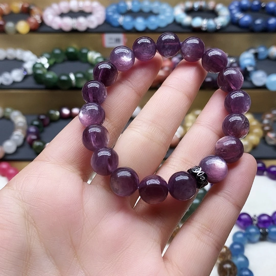 水晶手链未镶嵌紫锂云母