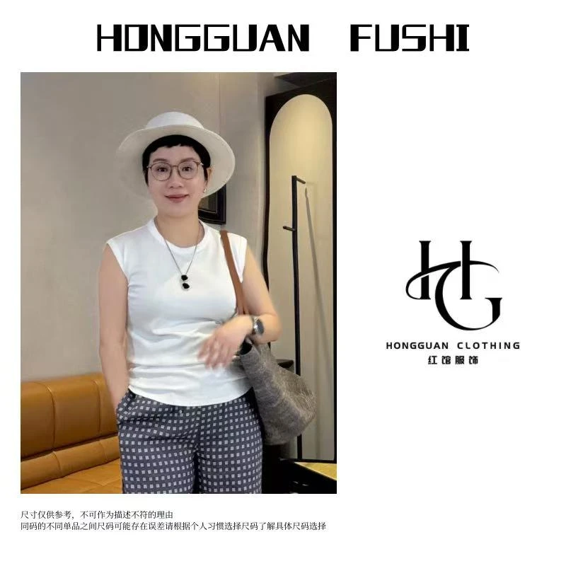 H·G【随心背心】3182  新款时尚百搭休闲后合缝无袖背心