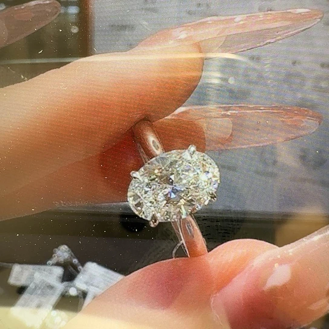 铂Pt950镶嵌实验室培育钻石