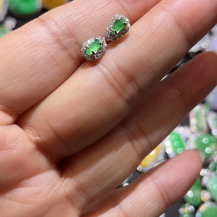 翡翠银S925镶嵌颈饰