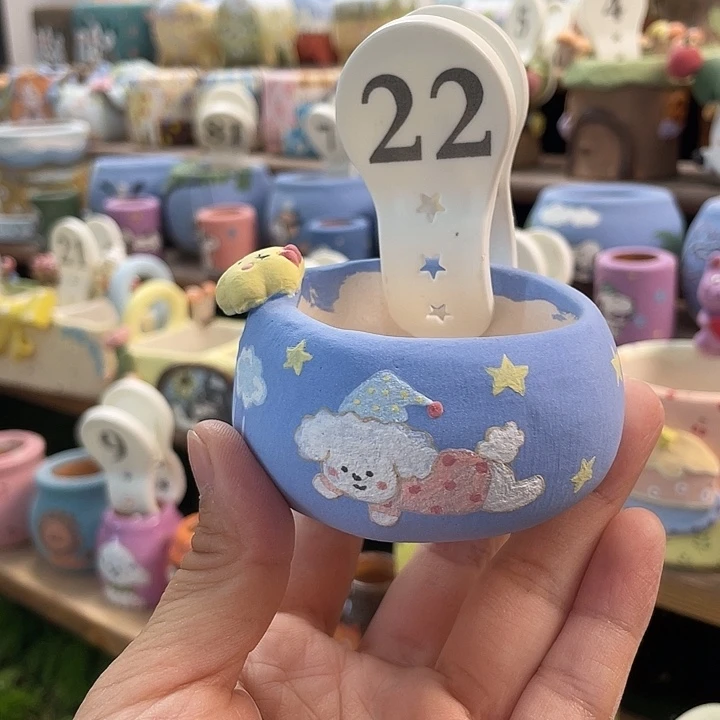 22…..手工手绘花盆