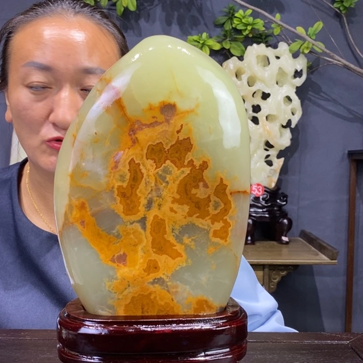石材伊朗古青石摆件