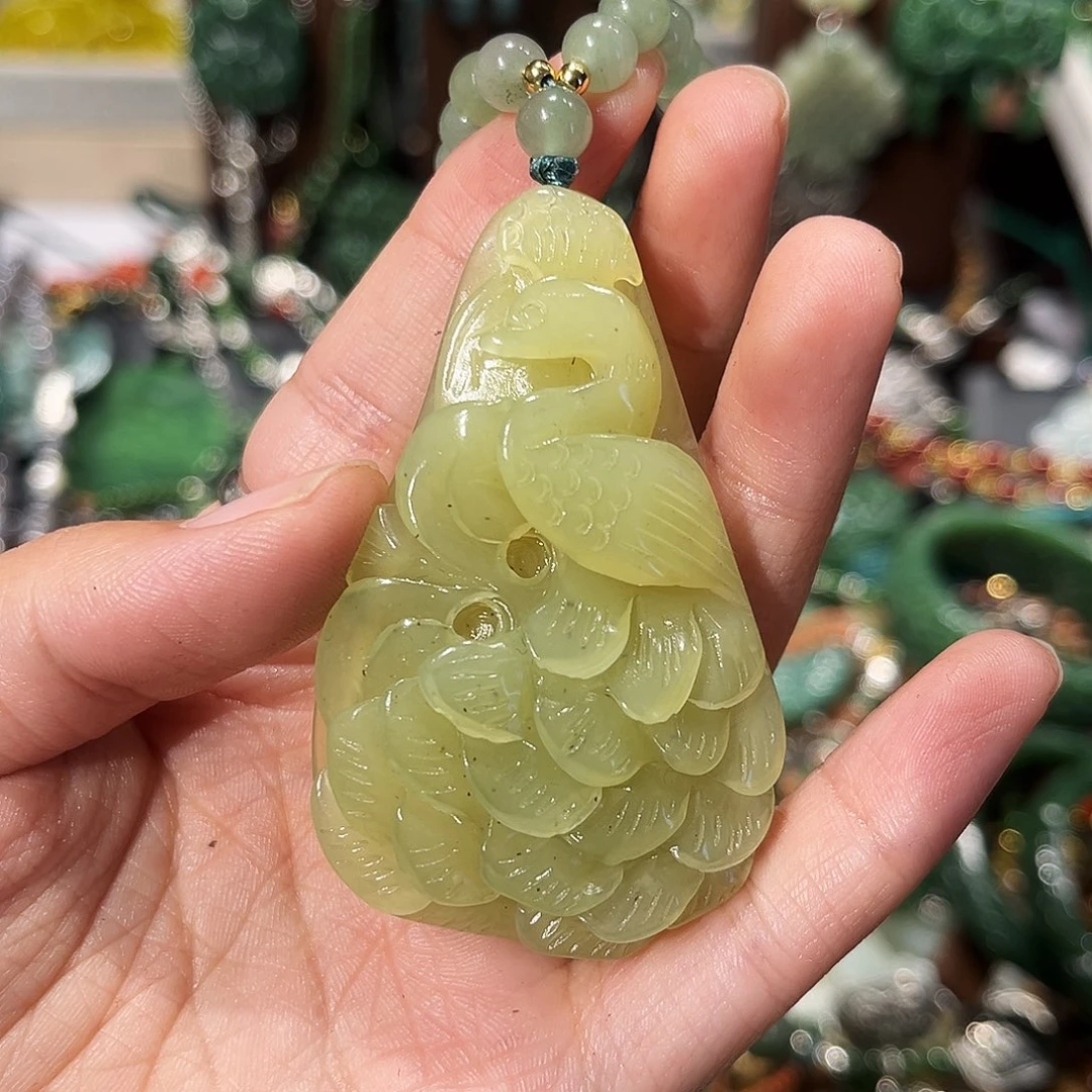 未镶嵌岫玉毛衣链