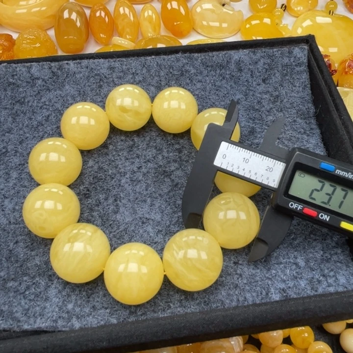 裸石蜜蜡未镶嵌蜜蜡23手串