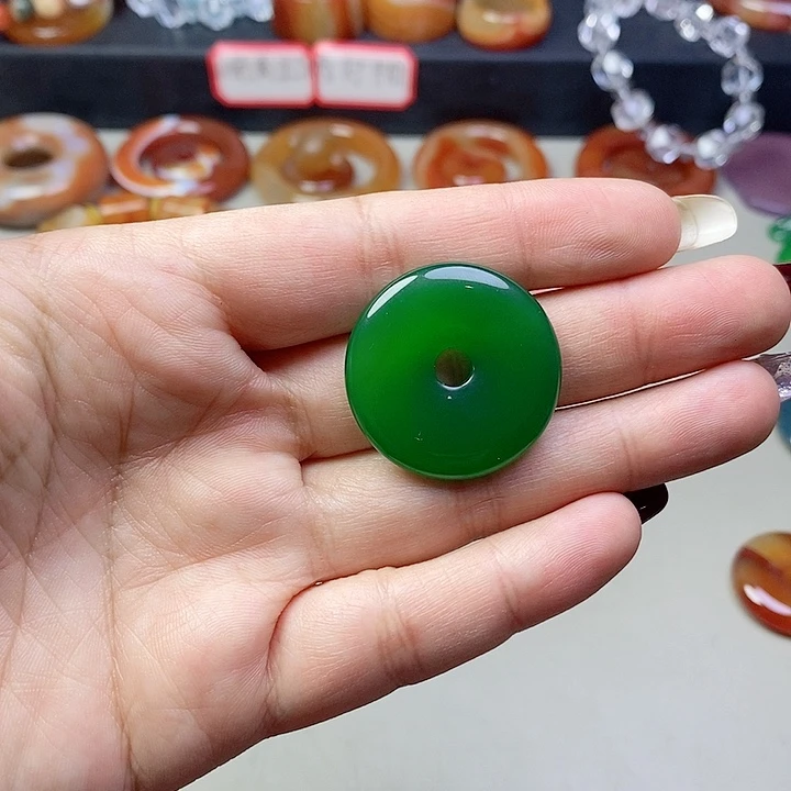 玛瑙/玉髓吊坠未镶嵌啊*