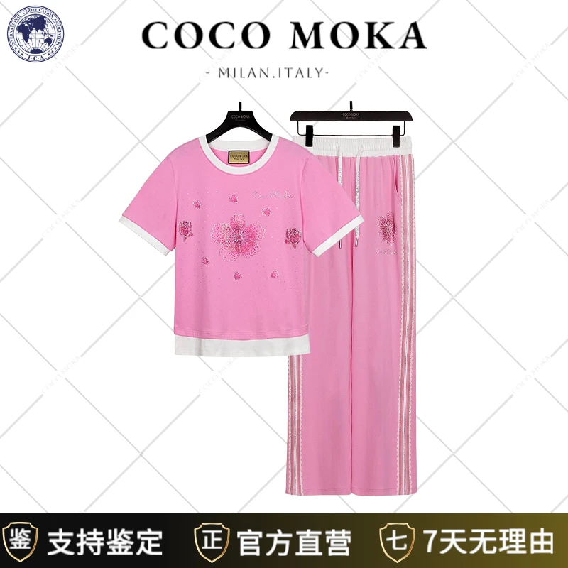 2025夏季新款短袖运动休闲套装女士时尚宽松潮流【TZ5351】