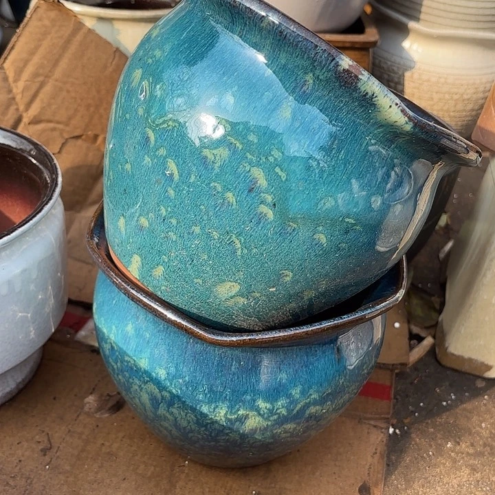 红陶雪花两个口径20高度18