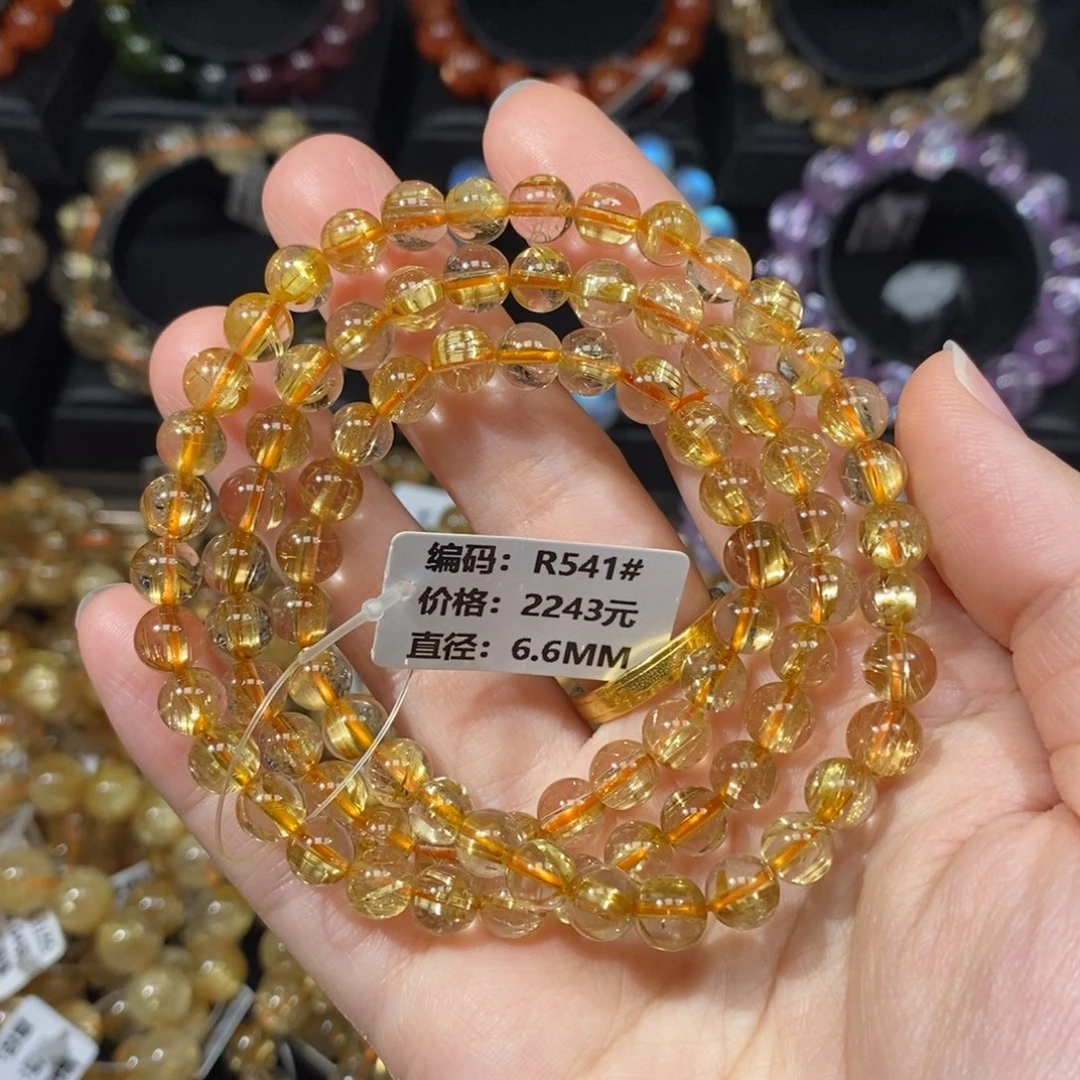 发晶手链未镶嵌R541#6.6mm