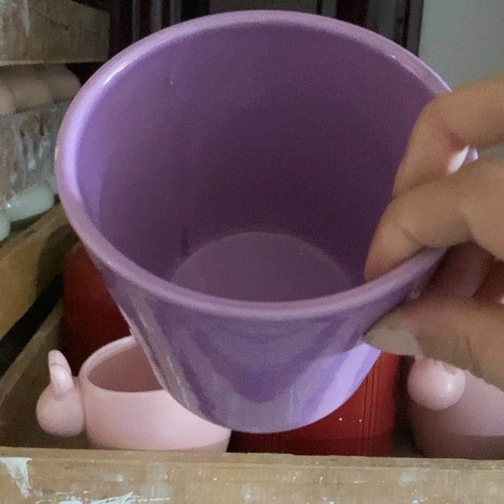 陶摆件陶盆有孔 瑕疵介意勿拍