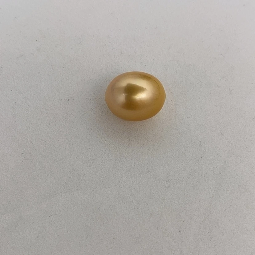 【闪购商品】未镶嵌14.5mm金珠水滴大白海水珍珠王*淇