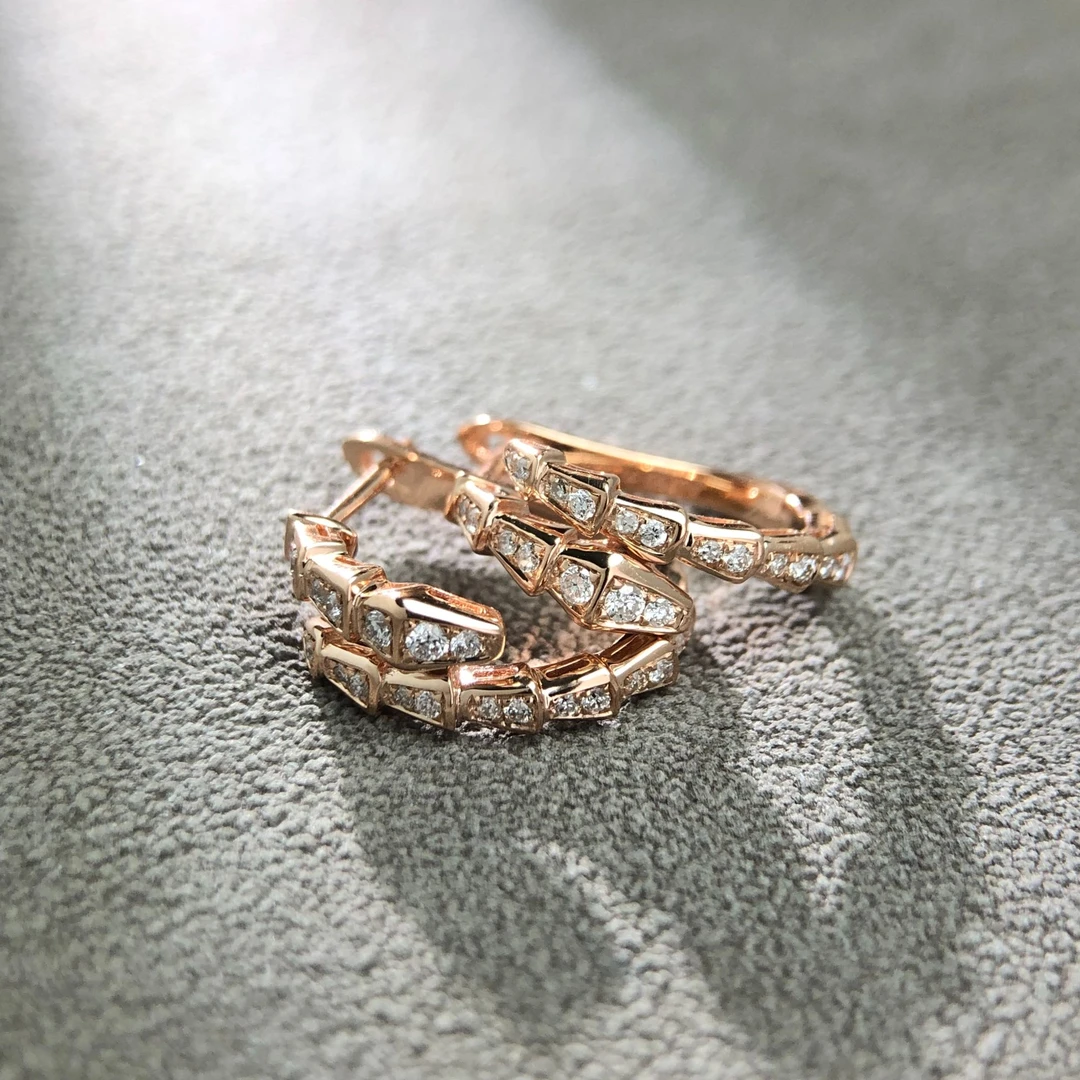 【举石臻选】TA10-1620-489钻石耳饰18k（一对）H