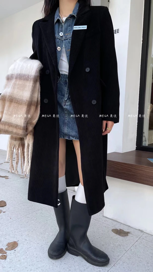 德妃推荐长款外套时尚百搭气质