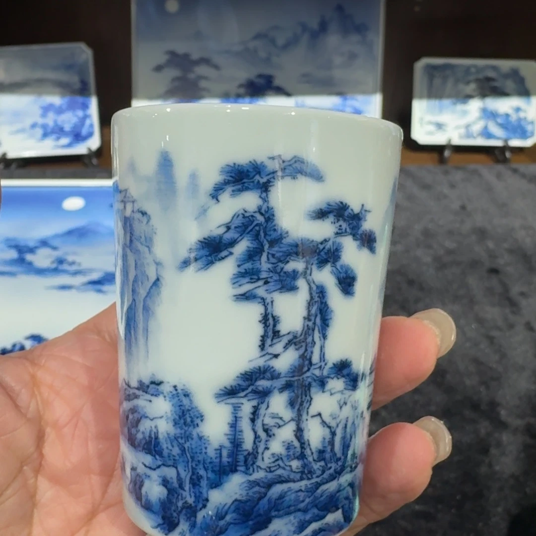 景德镇陶瓷手绘单杯