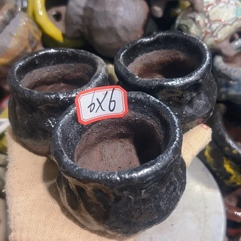 粗陶花盆手工花盆制作
