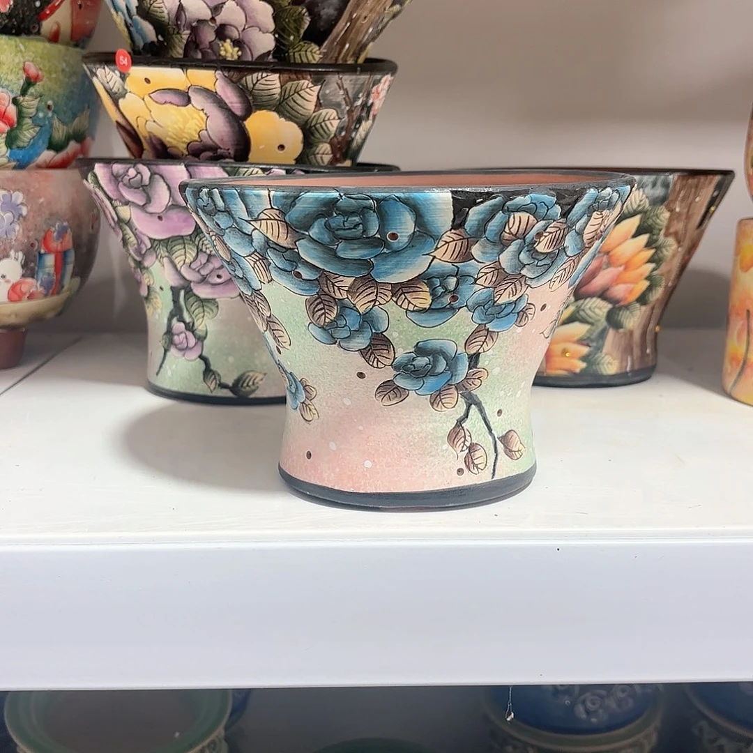 紫砂花盆梧*手工花盆默认微瑕