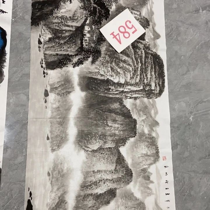 枕书斋画廊的直播间