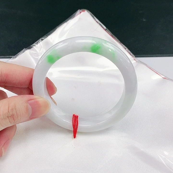 翡翠未镶嵌手镯圈59。40112