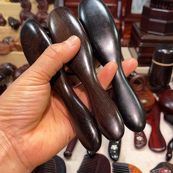 黄花梨/降香黄檀乌木按摩梳子